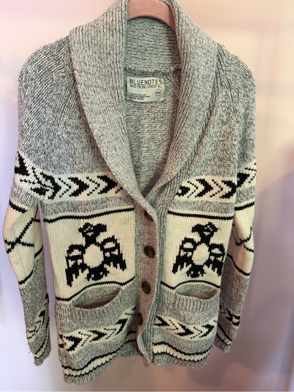 Bluenotes Cowichan Style Cardigan - Size M